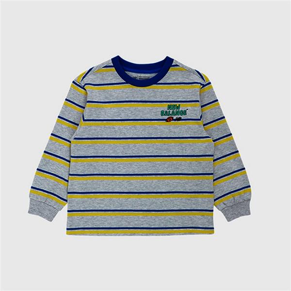 

New Balance Kids Long Sleeve STripe T shirT B1 Nk9bg1303u Ac 59 39 26 1.NK9BG1303U AC/100