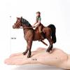 Toy Horses Equestrian Rider Horse Playset Farm Animals Action Figure Animal Figurines Plastic Models Children Toys Kids Gifts