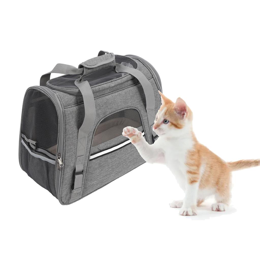 Dog Carrier Bag Large Capacity Breathable Multi Functional Soft Sided Pet Travel Carrier for Outdoor