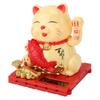 Solar Waving Cat Innovative Cute Solar Lucky Cat Solar Powered Fortune Cat with Transparent Cover