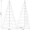 Metal Christmas Tree KUOPIO 210 cm Steel White