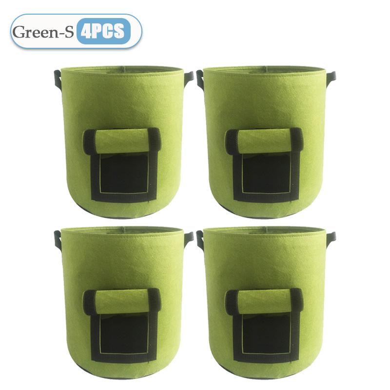 1-8PCS 5/10Gallon Felt Potato Planting Bag Large Diameter Vegetable Plant Seedling Bag Non-Woven Felt Potato Growing Bucket