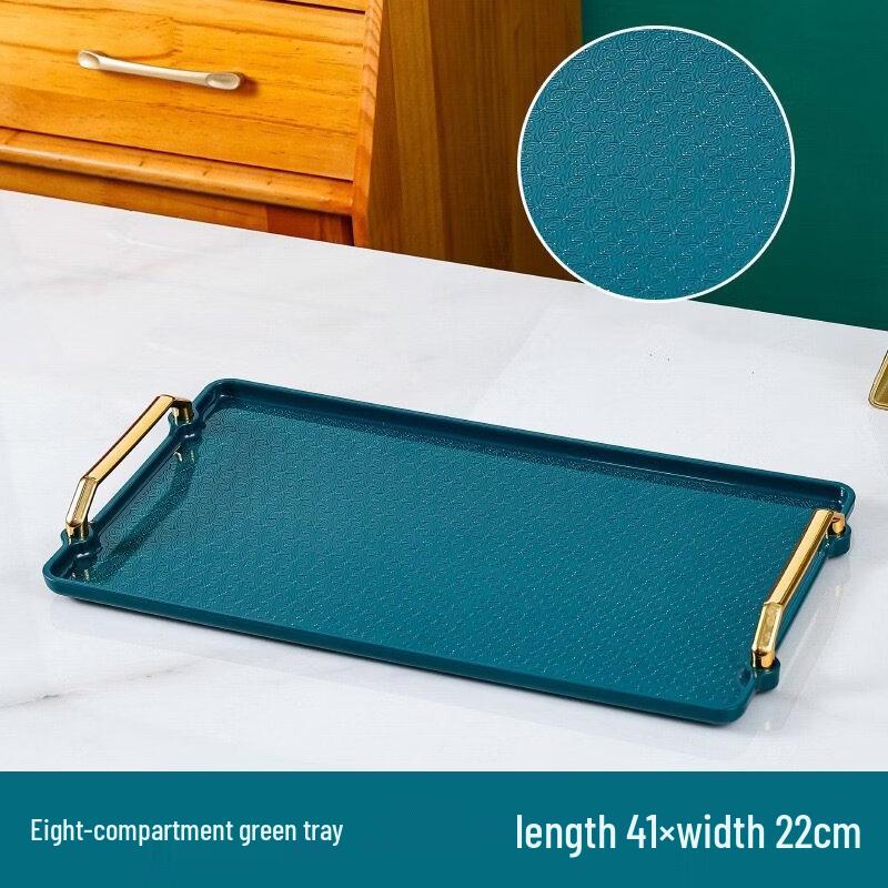 Abay Plastic Eight-Compartment Serving & Storage Tray with Handles