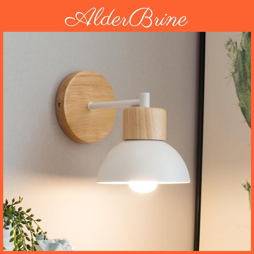 Nordic Wall Lamp Led Modern Minimalist Wooden Corridor Bedroom Living Room Wall Light For Children Room Decor