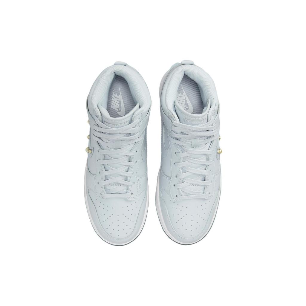 Nike Dunk High SE Dons Pearls Sneakers da Donna Blu Platino Puro Bianco DR5488-001