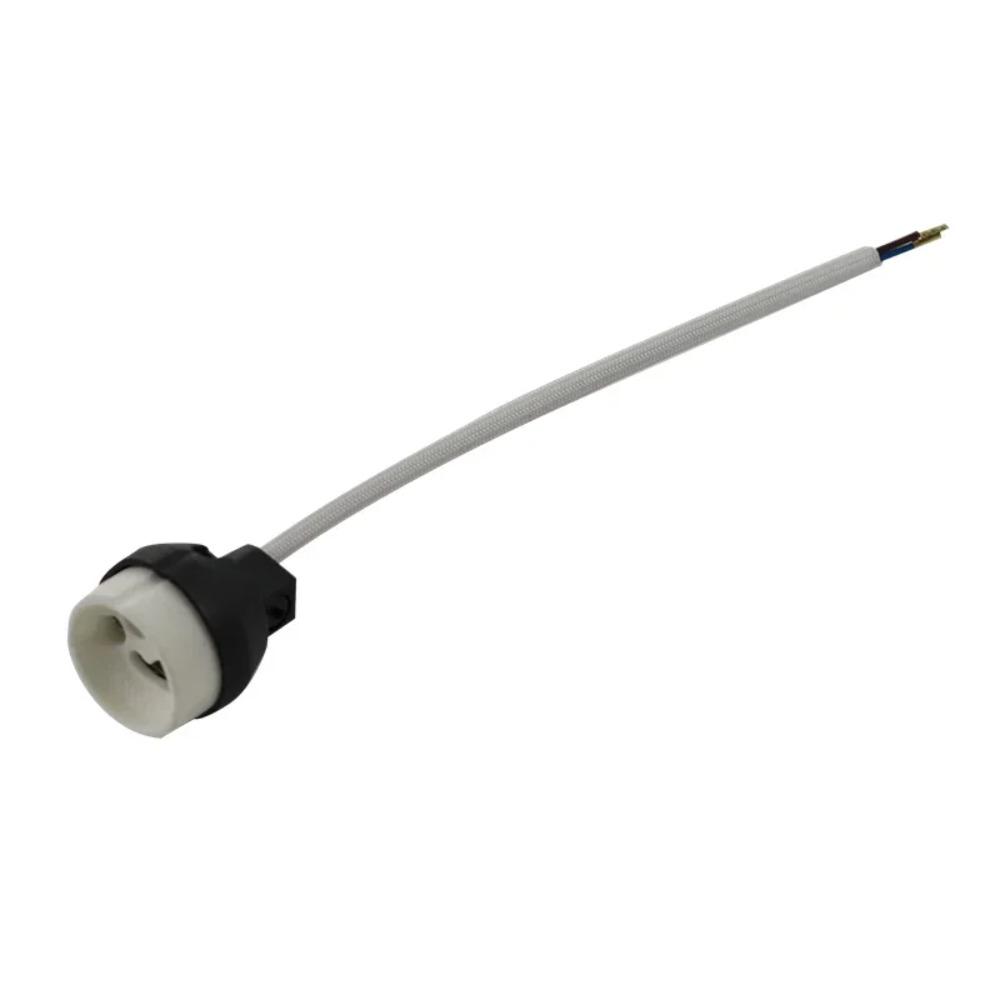 1/5PCS GU10 Ceramic Lamp Base Wire Connector MR16 MR11 Halogen Incandescent LED Bulb Holder Ceramic Base Socket Lighting Fixture