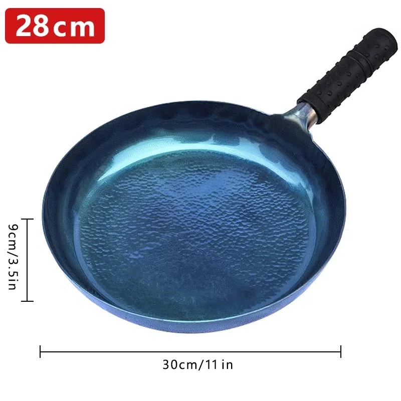 Handmade Wok and Frying Pan Chinese Traditional wok 1.8 mm Thicknes Non-stick Wok No Coating Multipurpose Kitchen Woks