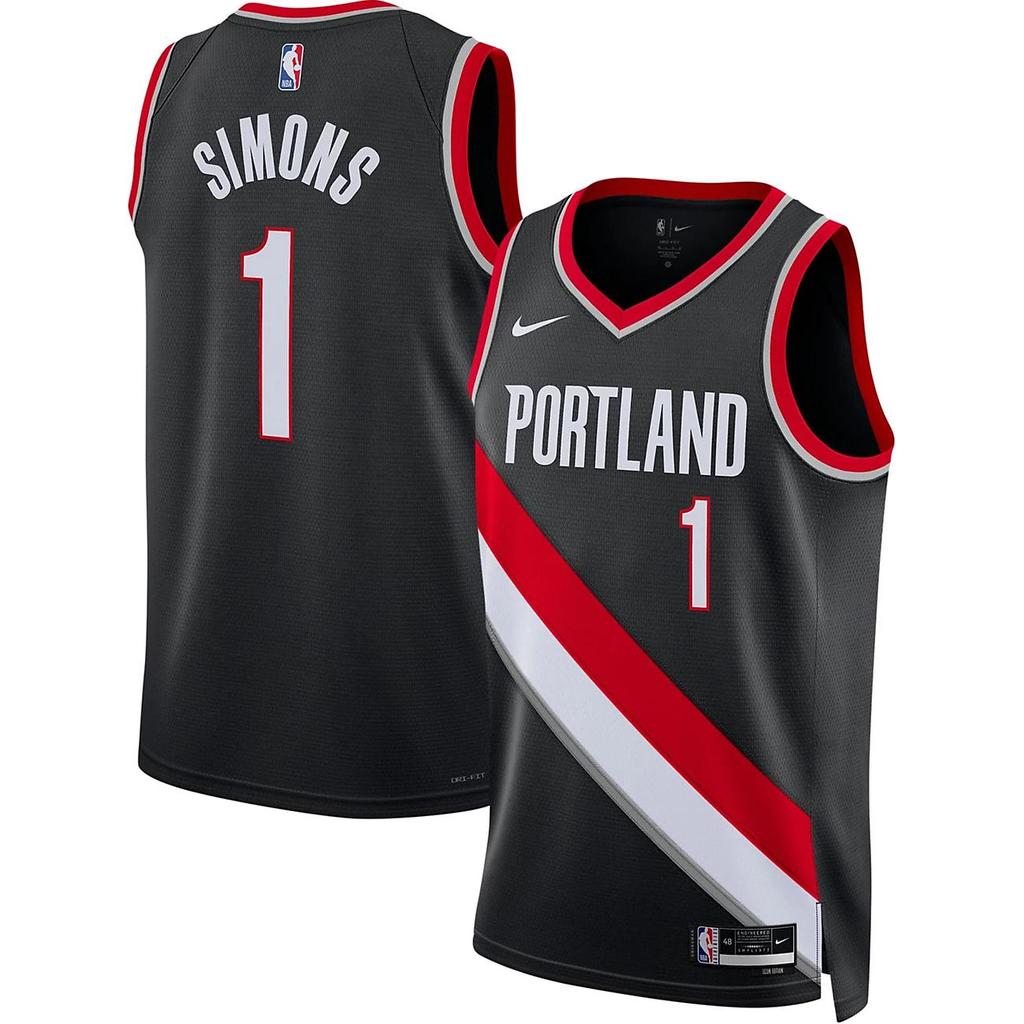 Nike Anfernee Simmons Portland Trailblazers 2024/25 Icon Edition Big Kids' Nike Nba Swingman Jersey DN2020-015