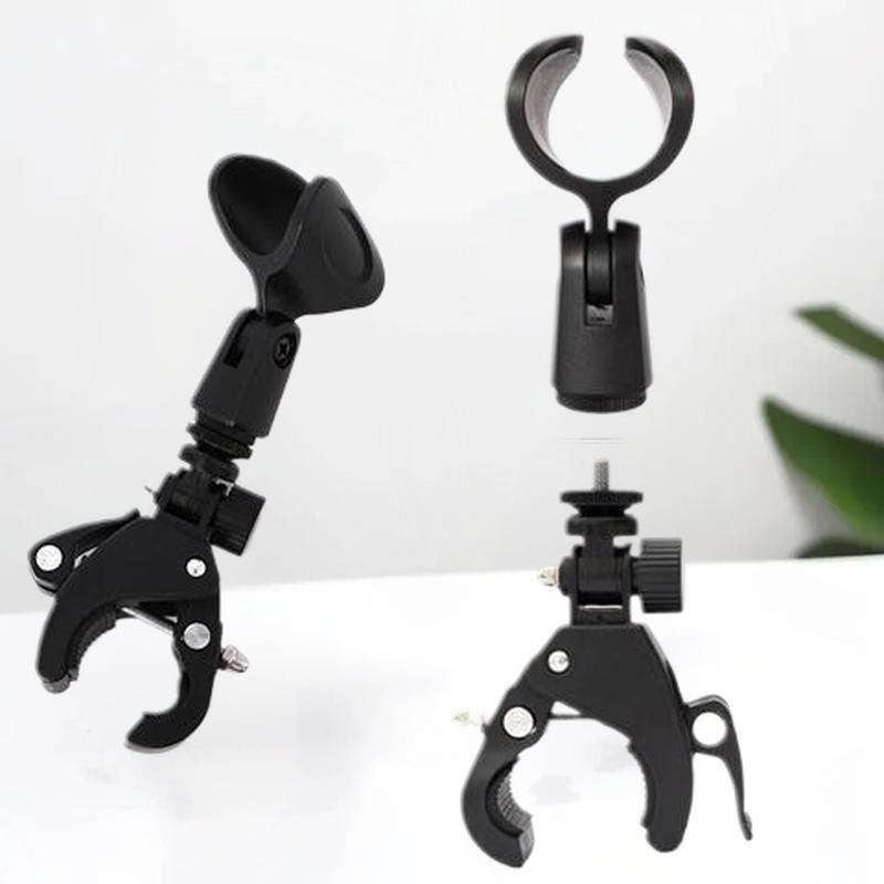 1 Stück Trommelmikrofon-Clip-Halter Mikrofon-Krabbenklemme Halterung für Mikrofonständer & Trommelrand-Anpassung 5/8 bis 3/8 Gewinde