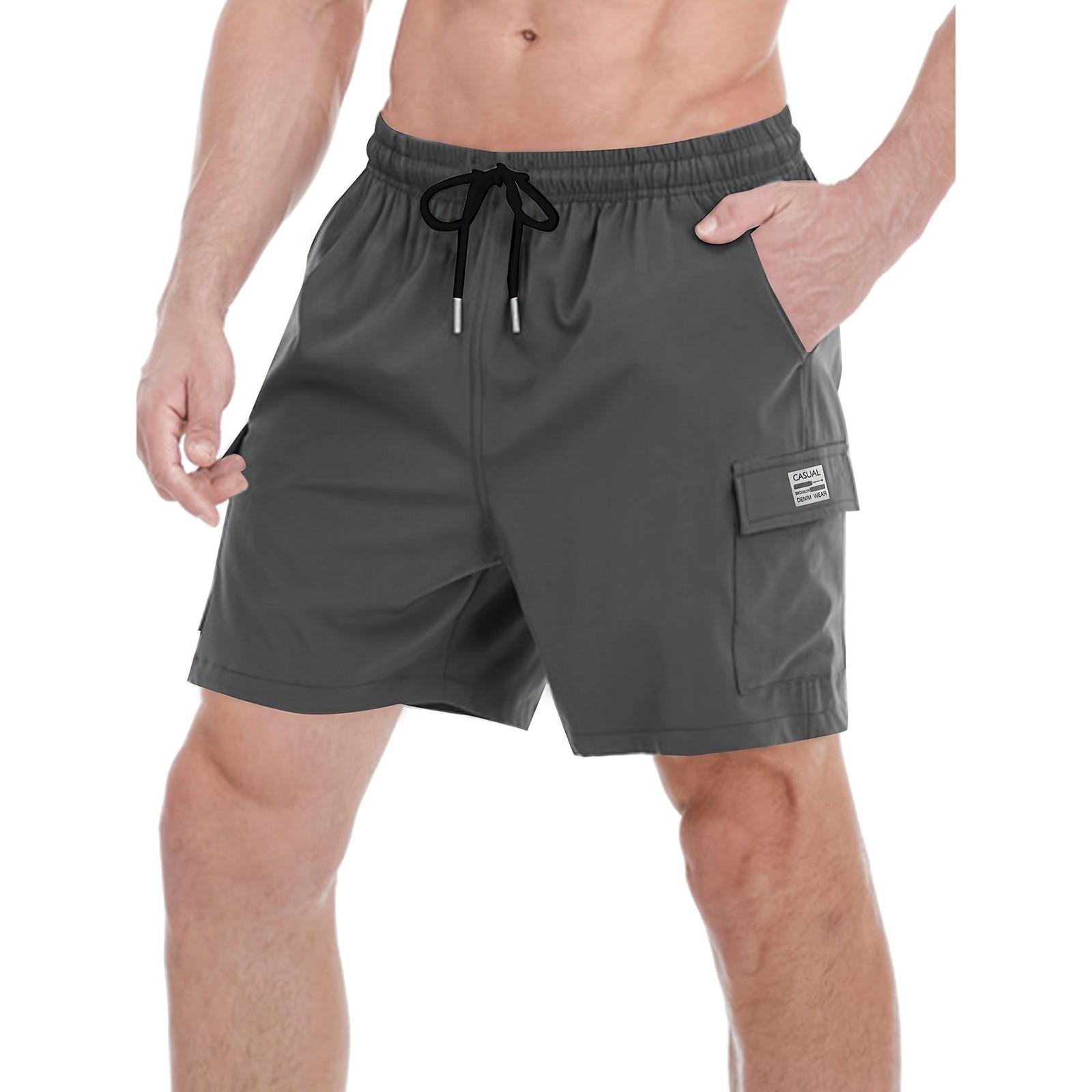 Men s Beach Pants, Shorts, Work Pants, Casual Multi-pocket Sport Pants M