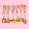 Creative Cute Capybara Keychains For Car Keychain Anime Cartoon Capibala Pendant Women Doll Keyring Charm Holiday Gifts Jewelry
