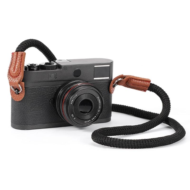 Quick Release Round Rope Camera Strap Adjustable Neck Shoulder Wrist Lanyard for DSLR Cameras with Safety Buckle