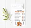 Inkdotpot Mommy Or Daddy Who Said it Game Gender Neutral Fox Animals Set of 50 Fun Baby Shower Game Party Supply