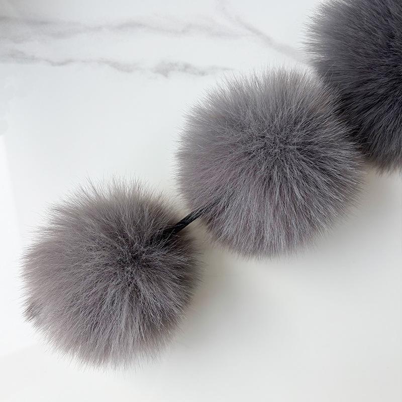 1Pcs Winter Thickened Natural Fox Fur Scarf For Women Magnetic Scarf Neck Warm Fluffy Shawls Female Coat Collar