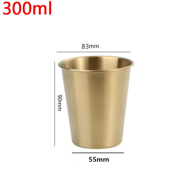 Stainless Steel Metal Cup Beer Cup White Wine Glass Coffee Roller Outdoor Travel Camping Water Cup Kitchen Drinking Coffee Cup
