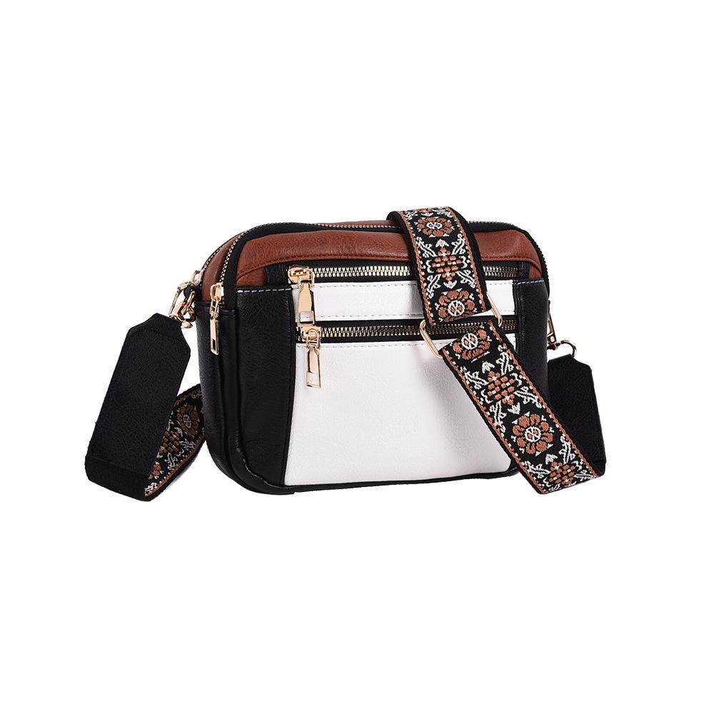 Versatile Women's PU Shoulder Bag with Large Capacity and Trendy Wide Strap