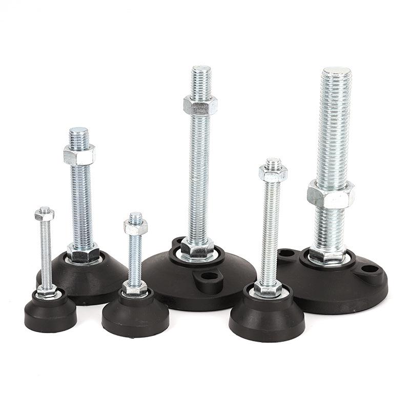 

Nylon Galvanized Adjustable Shockproof Foot Support Anchor Bolt M16/M8/M12 for Machine Tools Nylon Foot Cup D40 M8 L50