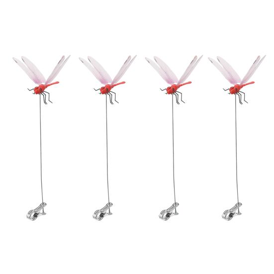 

Yousheng 4 шт. Зажим для шляпы в виде стрекозы 3D декор стрекозы с зажимом Декоративные накладные украшения стрекозы для шляп дворов садов помещений 4pcs