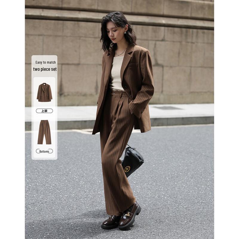Demana Women's Retro Striped Suit Set