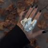 Funny Irregular Ring Exquisite Finger Accessories Fashion Jewelry Wrinkled Joint Ring  Gifts