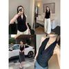 Women Summer Cool Feeling Lyocell Cowl Neck Cami Tank Top Solid Color Fashion Sleeveless Designer Style Casual Top