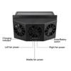 Ventilador de Ventana de Coche con Energía Solar Auto Ventilado Aire Acondicionado Frío 3 Ventiladores Refrigerador Nuevo