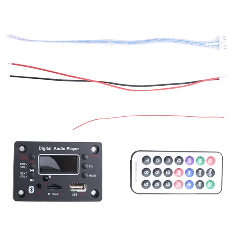 ABUO-Bluetooth Module Car Audio Bluetooth Mp3 Decoder Board Mp3 Decoder Power Amplifier Board External Microphone Function