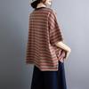 DIMANAF 2026 Summer Women Plus Size New Blouse Tees Shirt Vintage Print Short Sleeve Cotton Casual Loose Lady Tops