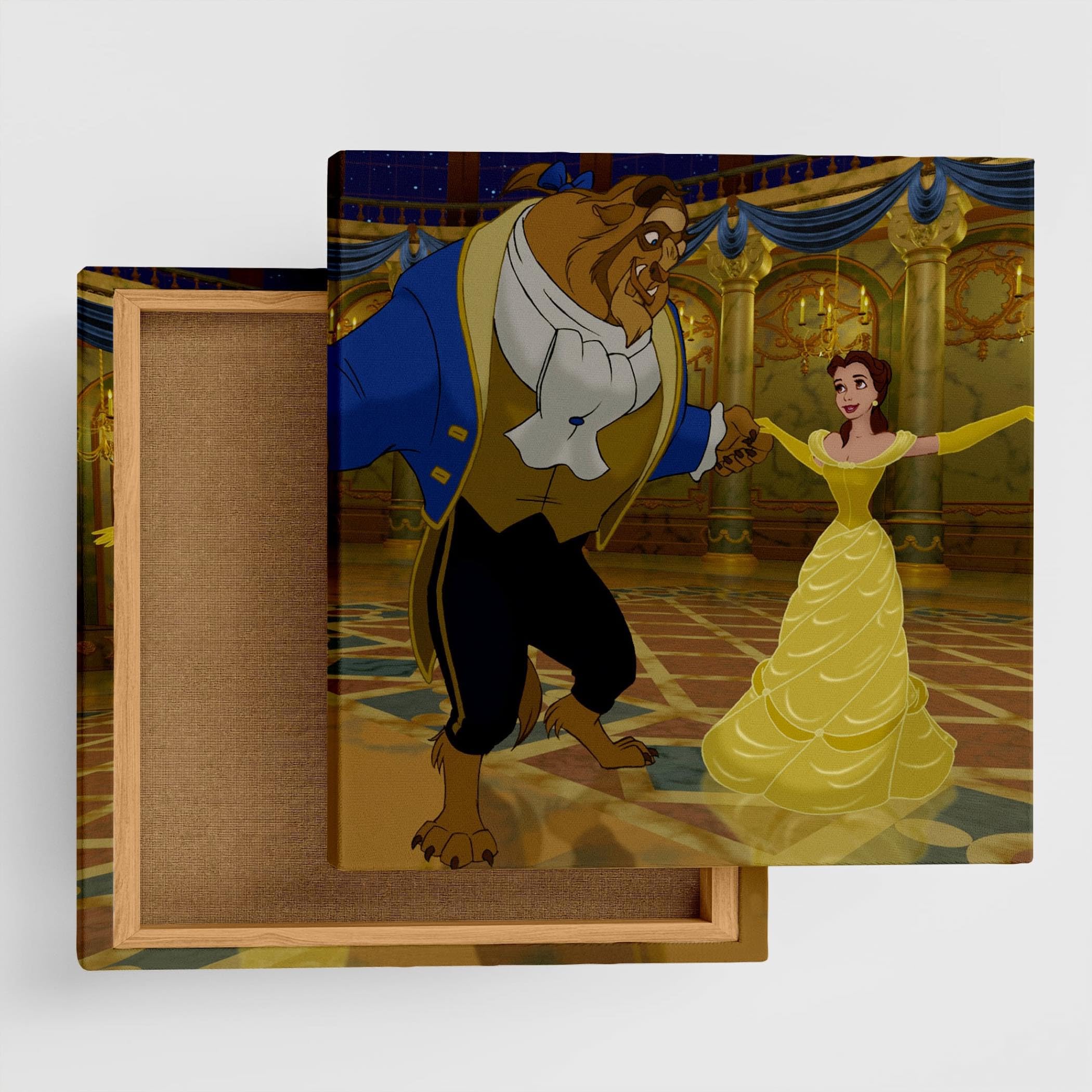 

Disney Princess Art Panel, 30cm x 30cm, Made in Japan, Poster, Stylish Interior Decor, Living Room Decor, Beauty and the Beast Belle Couple Fabric