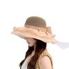 Spring And Summer Ladies Big Eaves Mesh Shell Ya Sweet Bucket Hat Shading Breathable Sun Hat Sun Hat