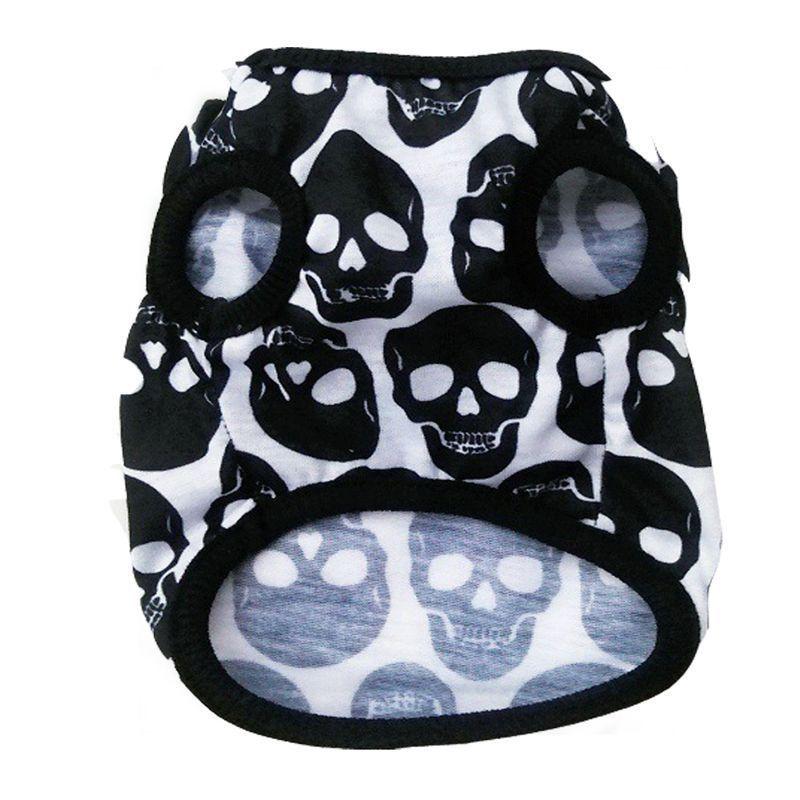 Premium Quality Halloween Pet Vest For Dogs With Stylish Skull Patterns