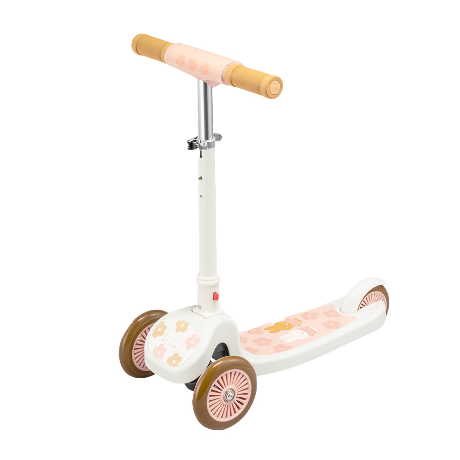 

Ides Kick Scooter Kickboard Miffy Foldable Compact with Foot Brake for Children [Official]