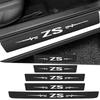 Car Styling for MG ZS Logo Carbon Fiber Door Sill Anti Kick Sticker Scuff Scratch Rear Trunk Threshold Strip Protect Film Decals Yto6