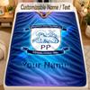 Flannel BlanketPreston North End Custom Name Text Personalized Soft Warm Throw Blanket Home Decor Gift