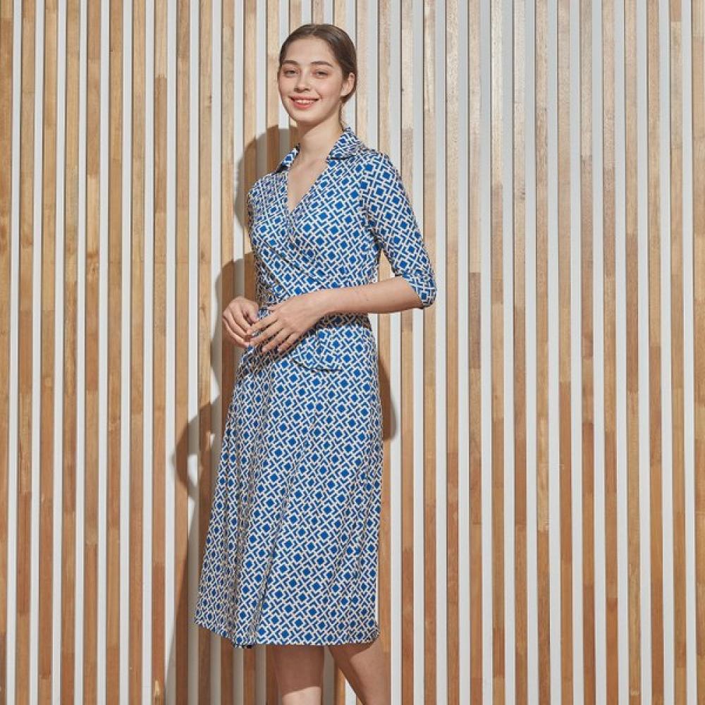 Lipbbam Creora Derosi Cara 3 4 Sleeve Long Wrap Dress Ldm11vl01