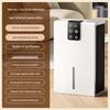 Compact Digital Dehumidifier & Quiet Air Purifier for Home, Dorm, Bedroom, or Basement.