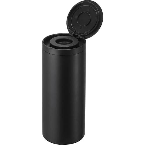 Yamazaki Bottle-Shaped Wet Wipe Case, Black, W8 x D8.2 x H17cm, Tower, Car Accessories, Wet Wipe Bottle, Roll Type, 1609