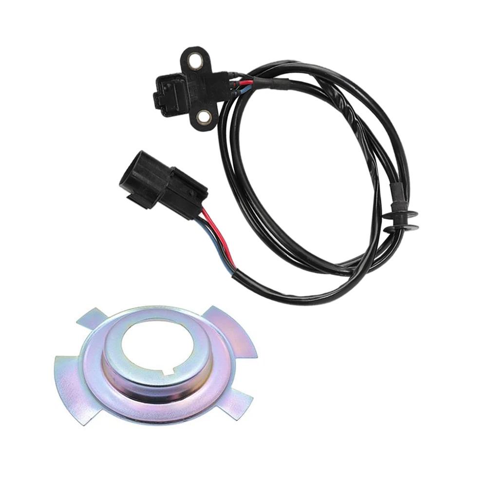 4D56 Engine Crankshaft Position Sensor + Angle Sensing Blade For Mitsubishi Pajero Montero Sport L200 MD342826 MD348238