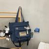 Japanese tooling retro shoulder bag female college students class commuter backpack large capacity portable tutoring bag messenger bag