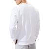 Anta Solid Color Printed Logo Crew Neck Pullover Fleece-Lined Sweatshirt Men Tops White 152247702-1