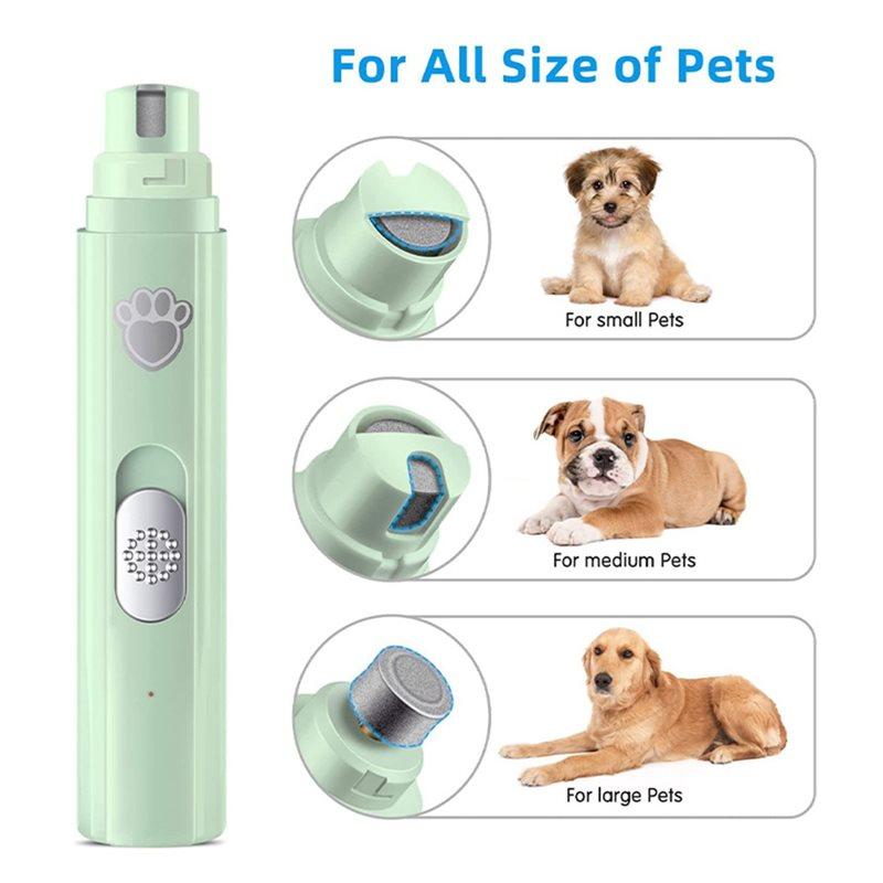 2025 Trend Electric Dog Nails Grinder Painless With Polisher Wheel Chargeable Pet Nails Clipper& Trimmer For All Pets