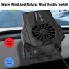12V 120W/24V 200W Car Electric Windshield Heater Car Defroster Cooling Heating Fan Defogger Black Defogging Defrosting Fan