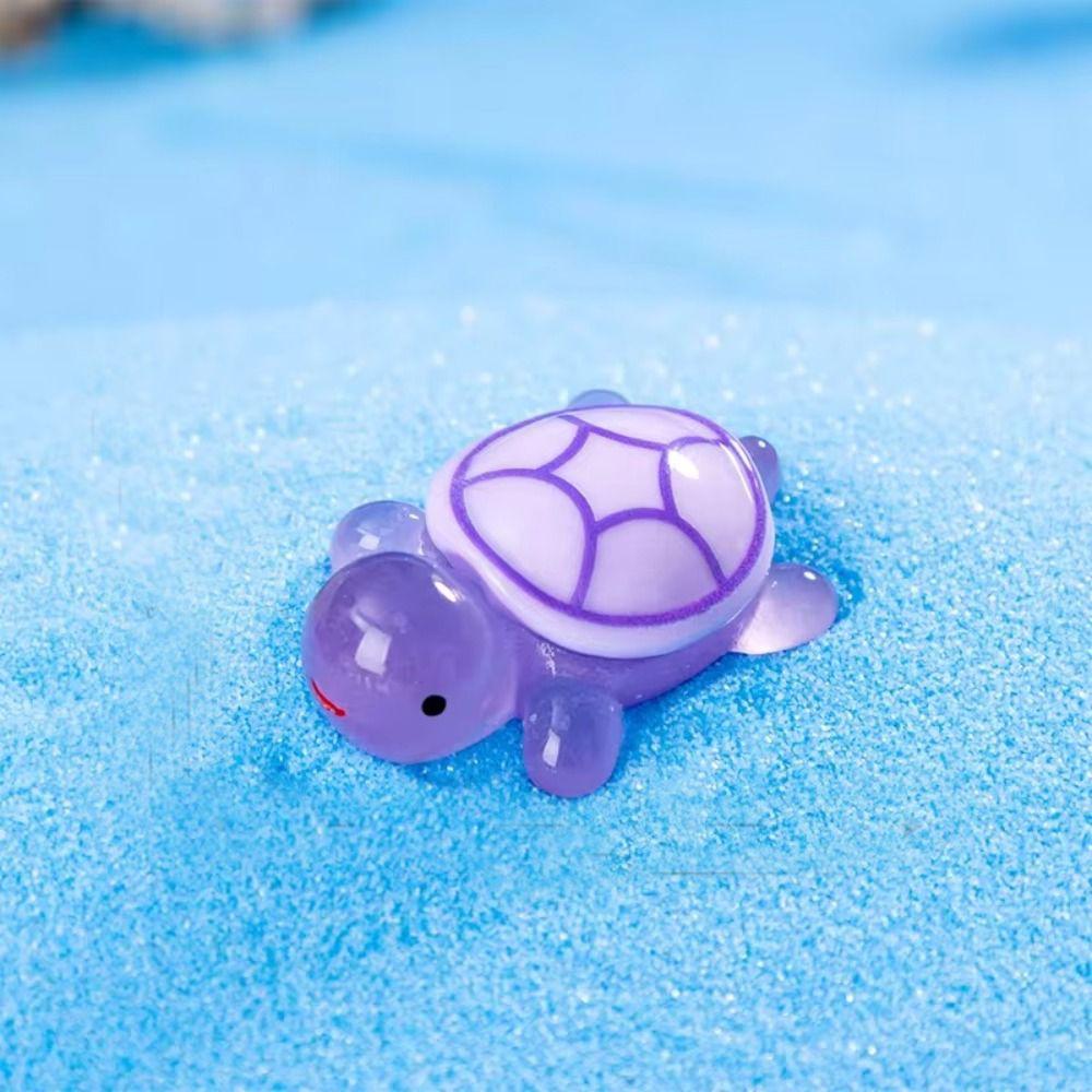 

Гигантский аквариумный аквариум DIY аксессуары статуэтка черепахи из смолы черепаха микро ландшафтное украшение фиолетовый