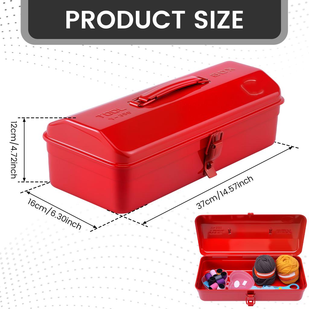 Iron Carrying Case Tool Box Hardware Tool Box Organizer Multifunctional Metal Tool Box Electrician Carpenter Workshop Suitcase