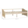 Vidaxl Divano/Letto a 3 Posti, Legno Massiccio di Pino, 90 X 200 Cm