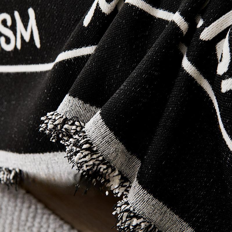 Spring Sofa Slipcover Cover Cloth Black Chenille High Sense Sofa Cover Four Seasons Universal Sofa Towel