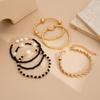 Ingemark 6Pcs/Set Bohemia CCB Imitation Pearls Rice Bead Bracelet for Women 2026 Trendy Summer Beach Party Bangles Jewelry Gift