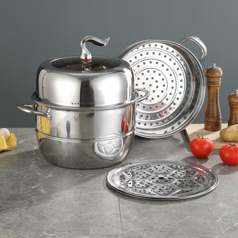 ZISIZ Verdickter Edelstahl Suppendampfgarer