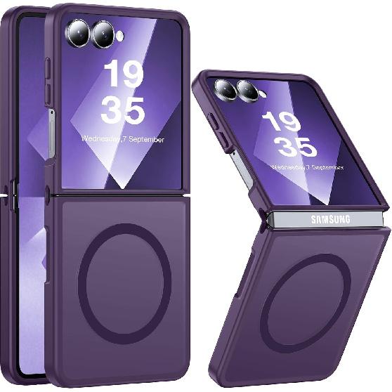 Suitable for Samsung ZFlip 20% Off Foldable Phone Case, Matte Skin-feel Magnetic Protective Cover, Zflip7 Integrated Anti-drop Transparent Case
