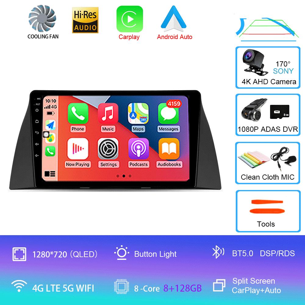 Car Radio Android 14 Wireless Carplay Auto For Chery Tiggo T11 2005-2020 Multimedia Video Player Navigation GPS WIFI 4G Stereo